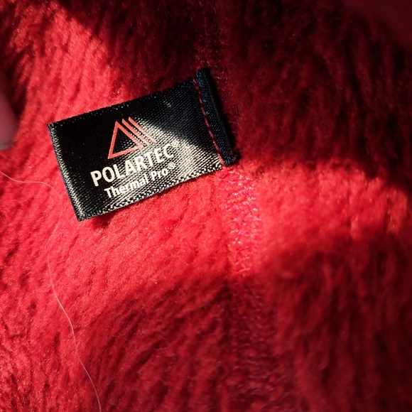 Patagonia Long Sleeve Re Tool Fleece Pull Over Sweatshirt Jacket Red Size Large - Picture 6 of 6